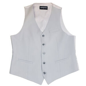 Generation Tux Suit Vest Men's 44R Modern Gray Colombia Made Luxury Wedding Prom